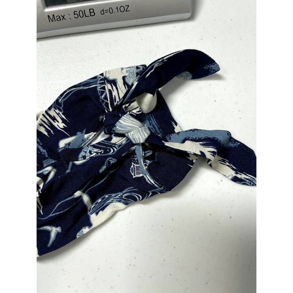 Reformation Corinne Button Up Printed Shirt Grecian Delphi Size L - Picture 7 of 10